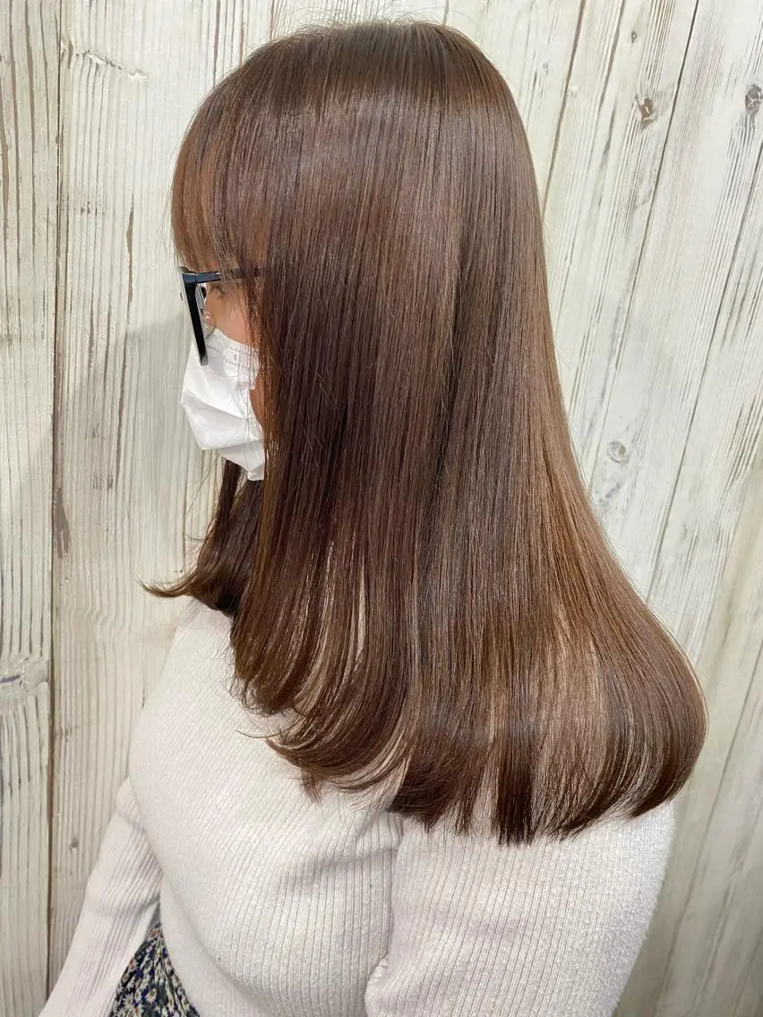 セミロング カラー ヘアアレンジ ネイル マツエク・マツパ アディクシーカラー ブリーチ 透明感カラー エドルカラー ハイライトカラー カット ヘアカラー 夜23時まで予約🉑 reverieあきらのヘアスタイル