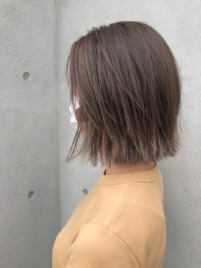 ミディアム カラー 東 みのりのヘアスタイル