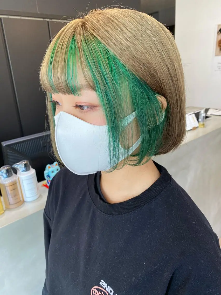 ミディアム カラー 鍵谷 公宏のヘアスタイル