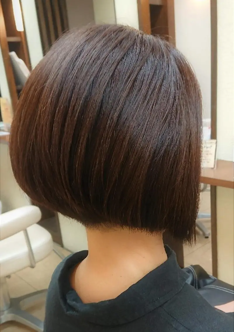 ショート 前下がりボブ ボブ 前野 樹莉のヘアスタイル