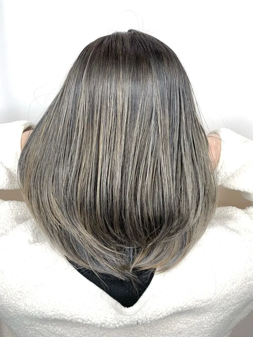 ミディアム カラー パーマ ヘアアレンジ メンズ キッズ ネイル マツエク・マツパ 髪質改善 艶髪🔵フセナオヤのヘアスタイル