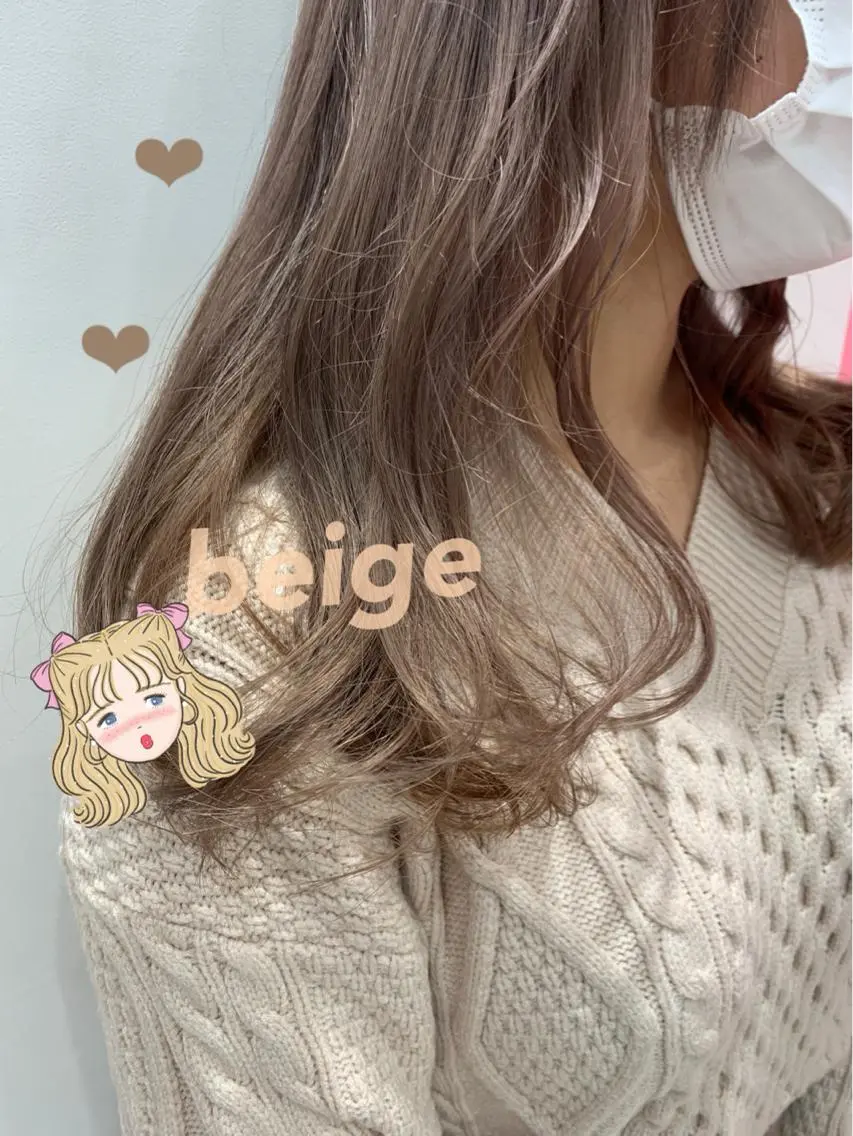 ミディアム カラー ブリーチ ダブルカラー グラデーションカラー グレージュ インナーカラー 新宿駅近♡個室 ♡関口三都季🌜のヘアスタイル