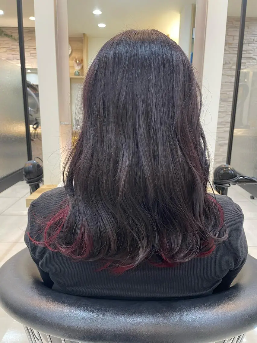 セミロング ヘアカラー 田野倉NEXT店 美髪ニストのヘアスタイル