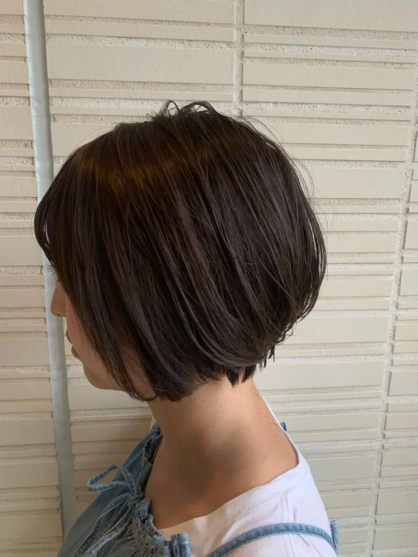 ショート 斉藤大河 カラー/縮毛矯正のヘアスタイル
