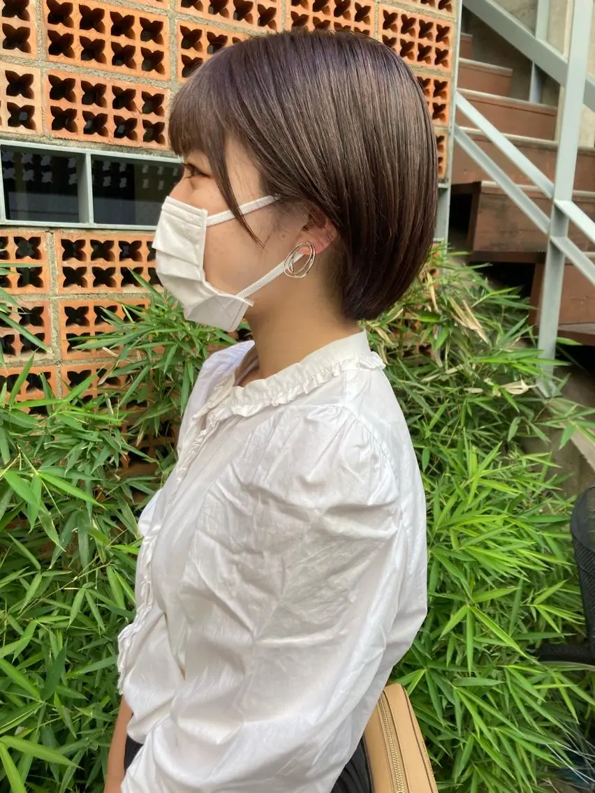 ショート ロングパーマ木村 ボブパーマのヘアスタイル