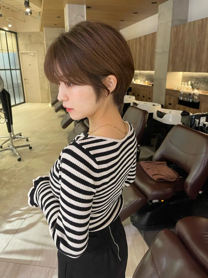 ショート 似合わせカット ショートヘア カット 射場 政治のヘアスタイル