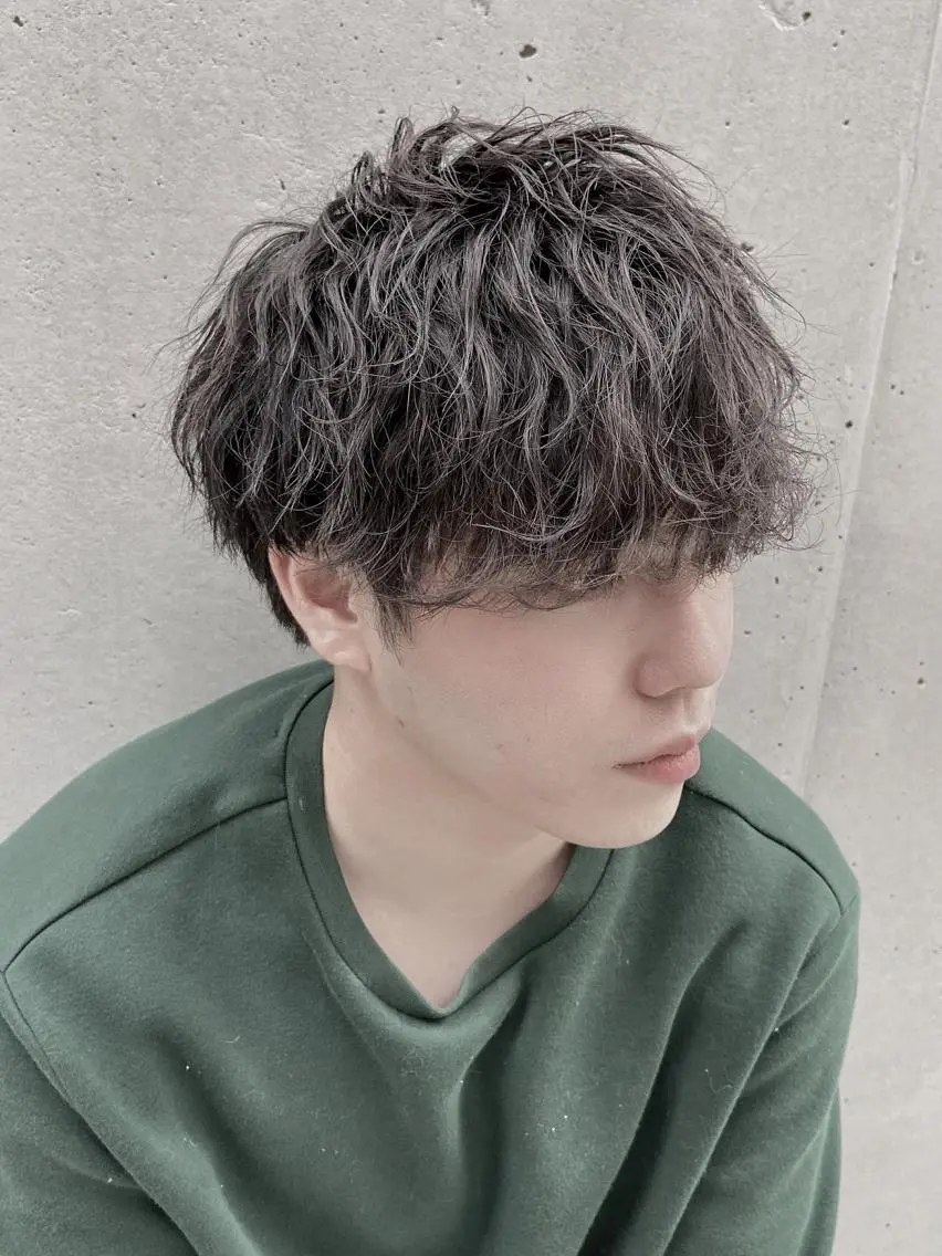 パーマ メンズ マッシュ メンズ縮毛矯正 ♠️店長下平隼人のヘアスタイル