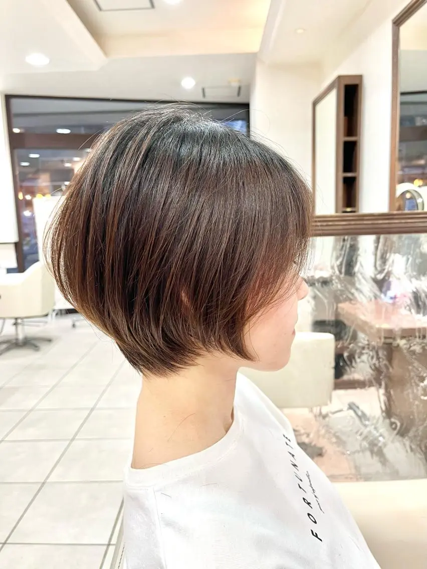 ショート ショートボブ ハンサムショート ボブ くびれヘア ハイライト カット トリートメント 《大人気髪質改善》 プログレス国分寺店のヘアスタイル
