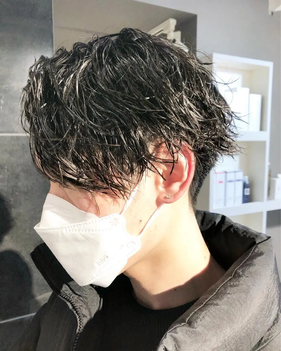 パーマ ヘアアレンジ メンズ カット パーマ トリートメント ヘアセット メンズ特化✂️栗原 侑也のヘアスタイル