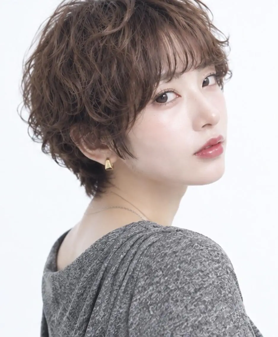 ショート パーマ カラー カット ヘアカラー パーマ ダメージレス コバヤシ ヒロヒトのその他イメージ
