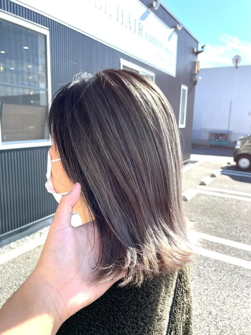 ミディアム 阿見 大成のヘアスタイル