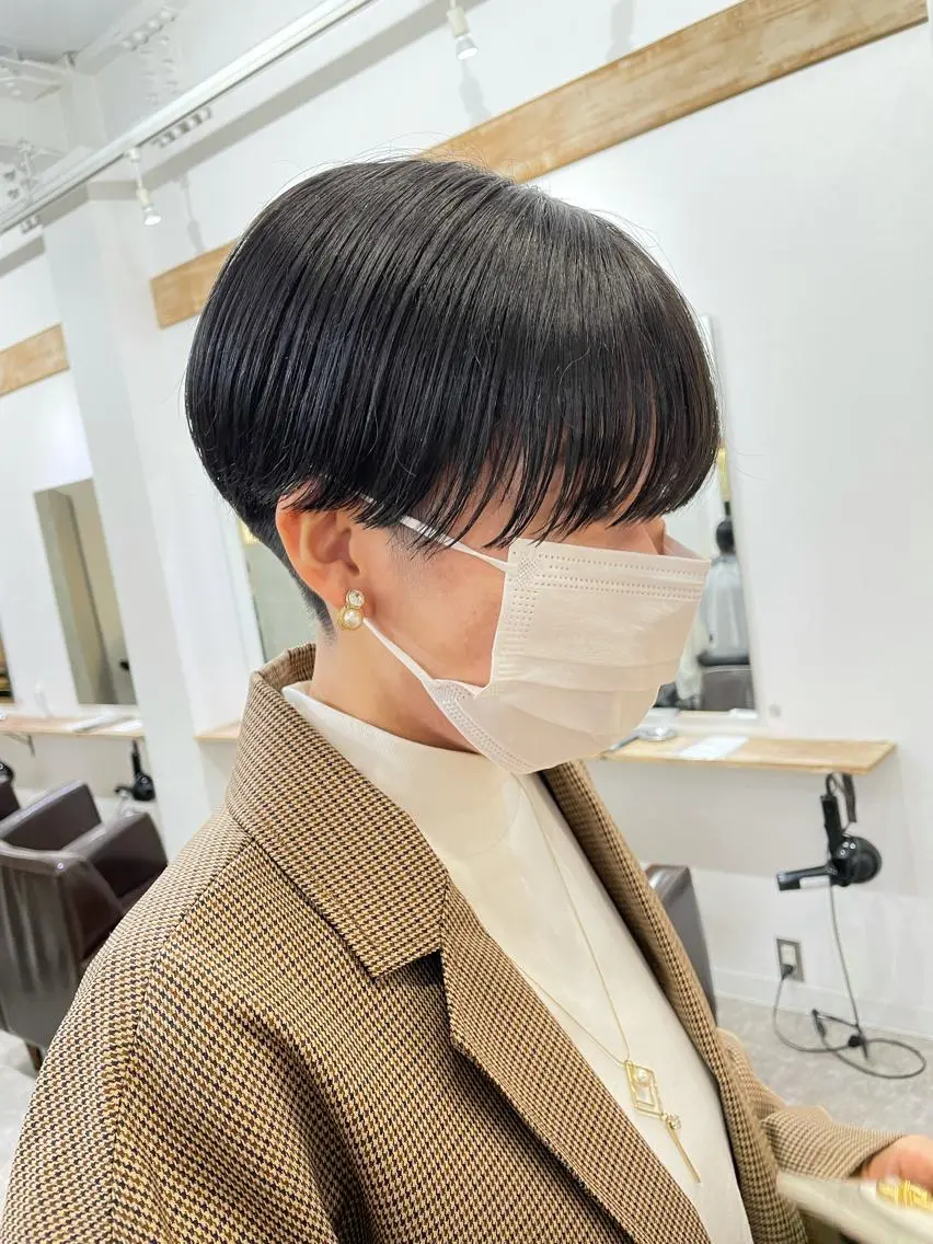 ショート カラー カット ヘアカラー トリートメント パーマ/透明感カラー /ボブ/吉田一生のヘアスタイル