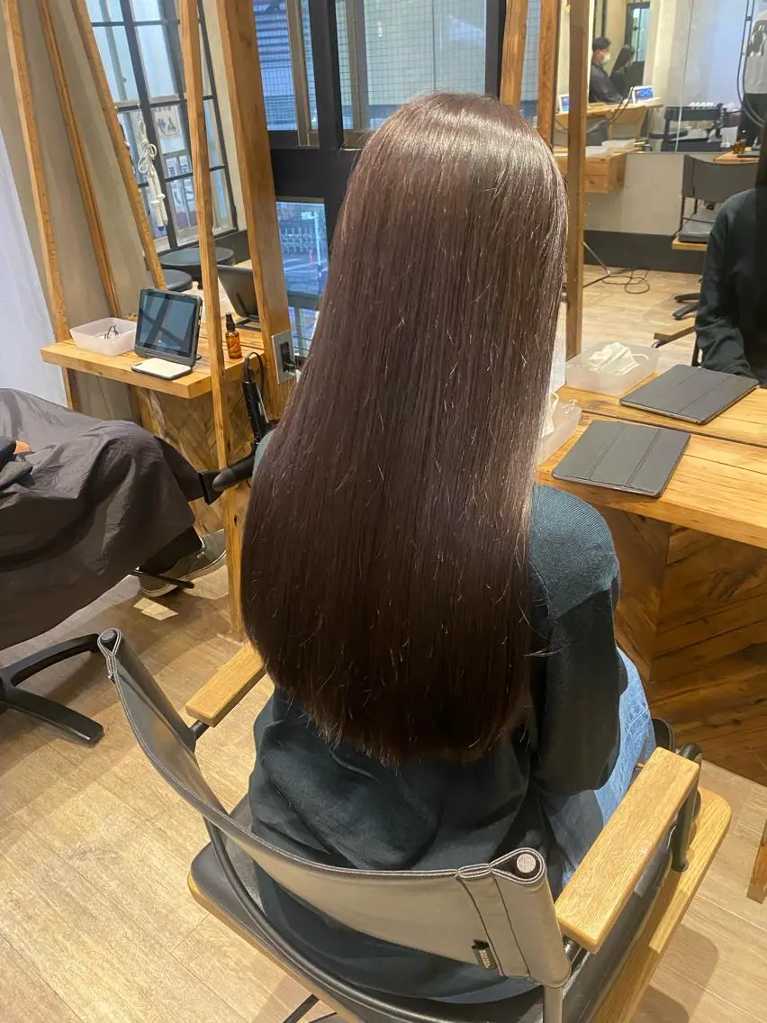 セミロング カット ヘアカラー トリートメント 新宿/顔周りカット +レイヤー＝しずく♩のヘアスタイル