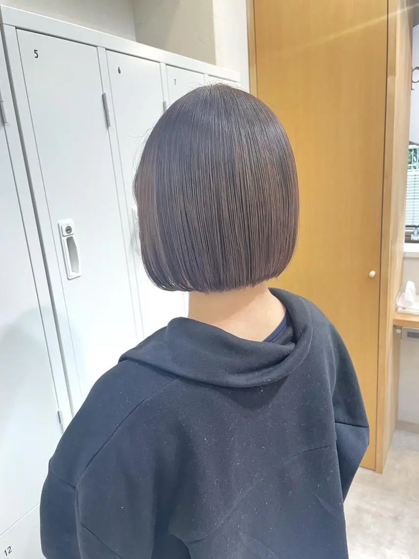 ショート カット 縮毛矯正 トリートメント 田中大星 /ボブ 縮毛矯正のヘアスタイル