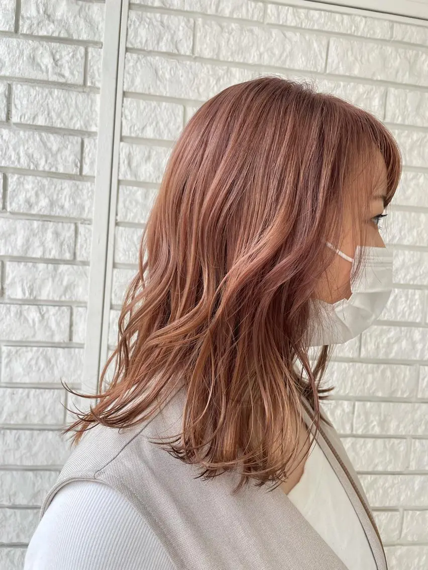 セミロング カラー miho 🌼🌼🌼のヘアスタイル