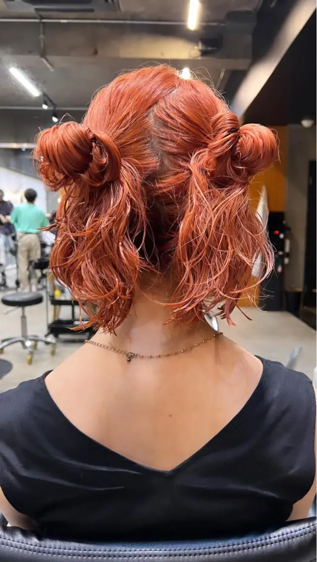 ロング カラー カット ヘアカラー 圧倒的デザイン力 店長🎨RENAのヘアスタイル