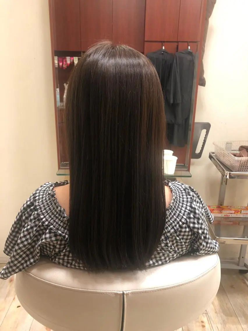 カラー トリートメント 縮毛矯正/髪質改善 白髪ぼかし/裕香のヘアスタイル