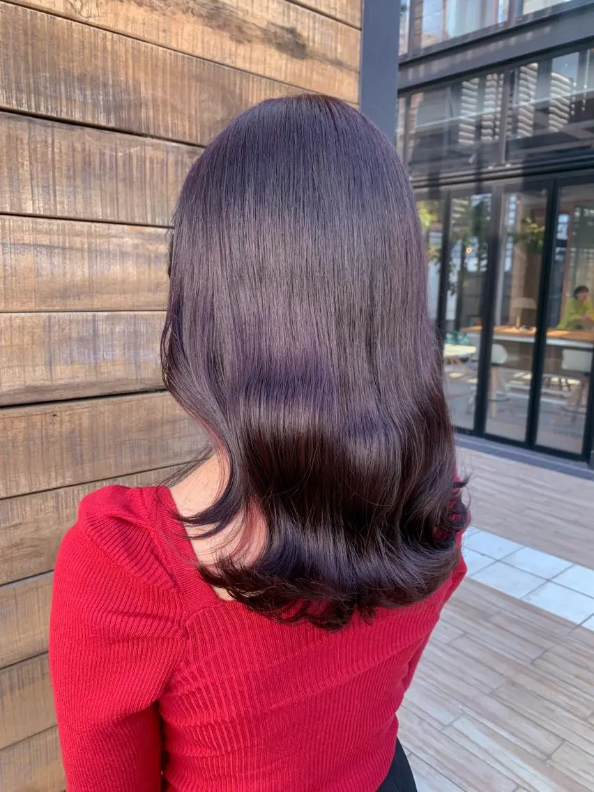 セミロング カラー ヘアアレンジ カット ヘアカラー トリートメント yuka .のヘアスタイル