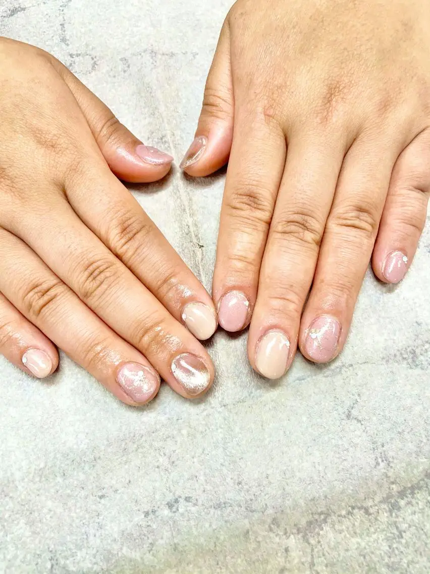 ネイル マグネットネイル 春ネイル FASTNAIL PLUS 新宿店のネイルデザイン