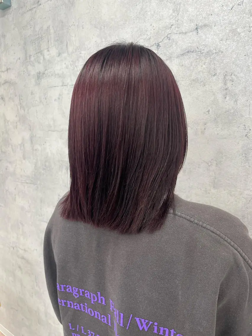 ミディアム カラー カット ヘアカラー トリートメント 似合わせ🌿‬髪質 改善🧸RYUGOのヘアスタイル