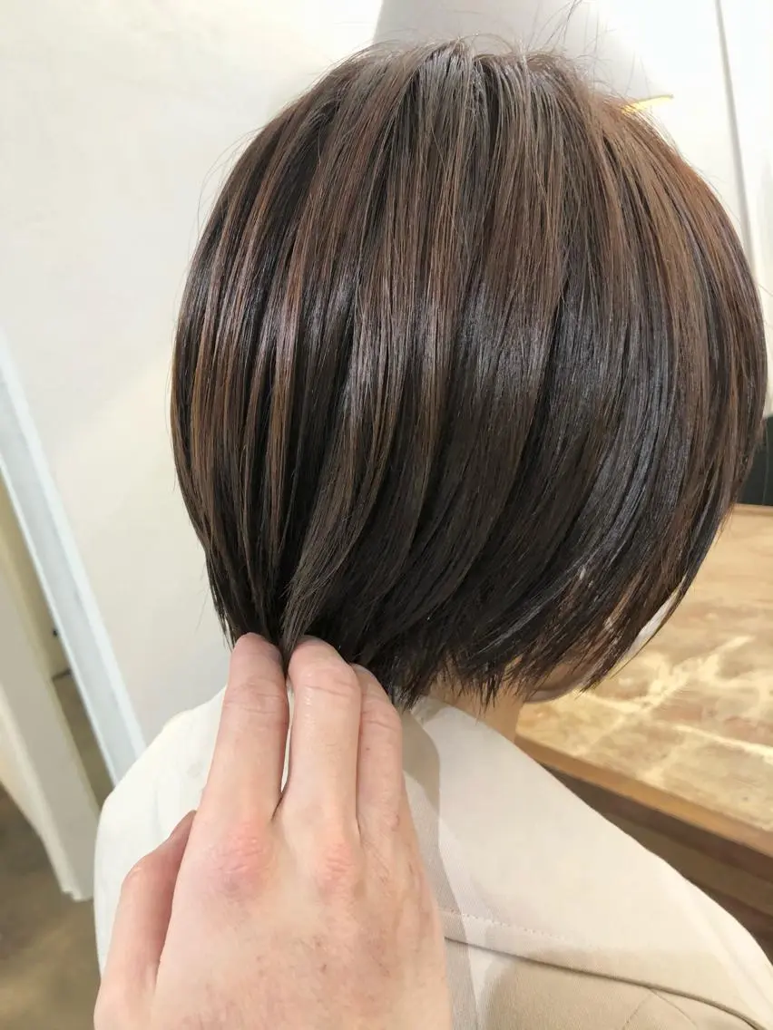ショート カラー ショートボブ ボブ ショートヘア カット ヘアカラー 千葉 郁也のヘアスタイル