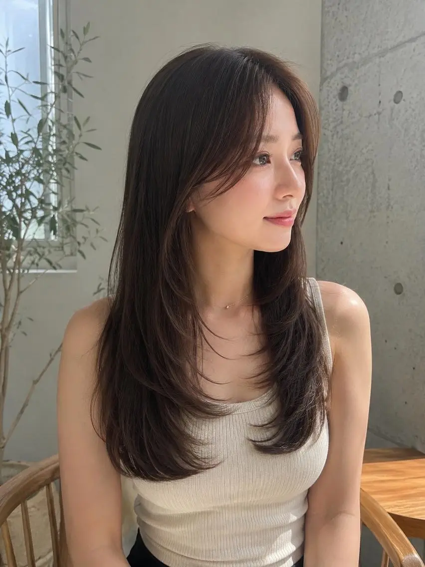 ロング カット ヘアカラー TELA HAIR 南柏店のヘアスタイル
