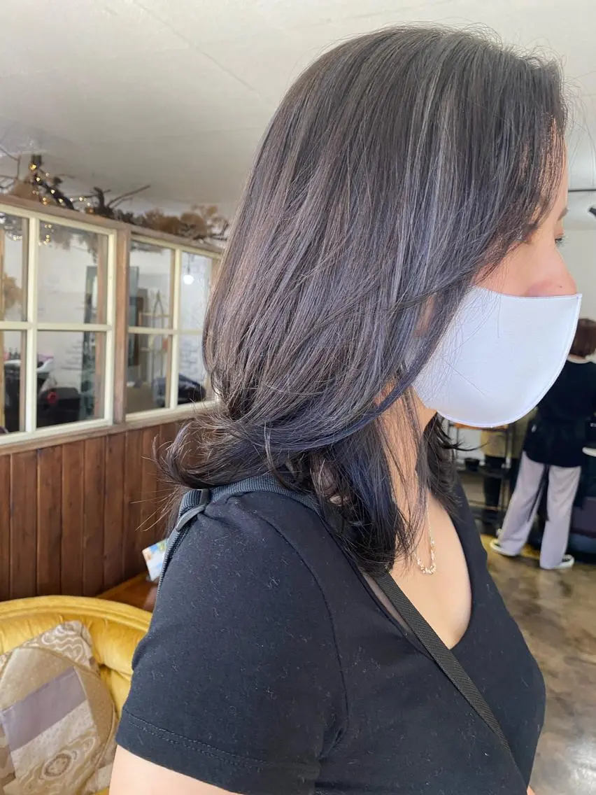ミディアム 縮毛矯正 トリートメント miloc🫧 MOMOYOのヘアスタイル