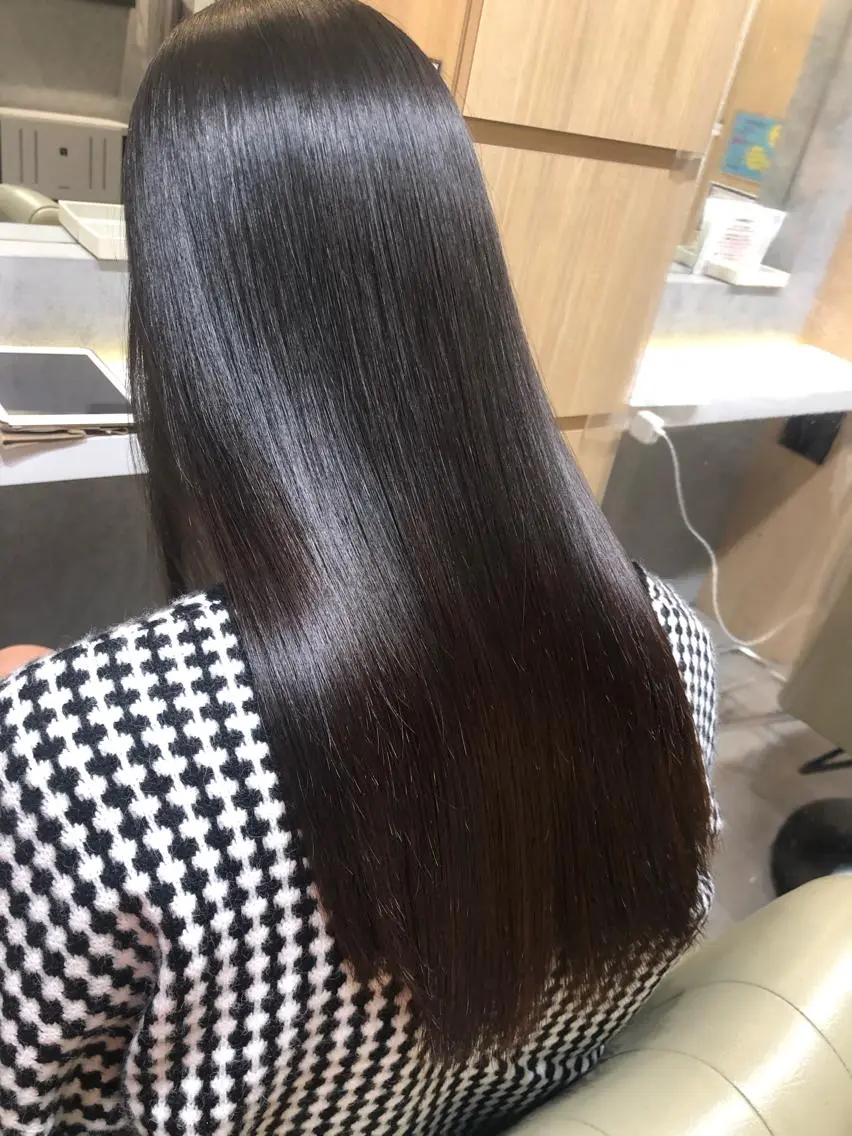 セミロング カット 縮毛矯正 トリートメント 【髪質改善特化･ 福田航洋】のヘアスタイル