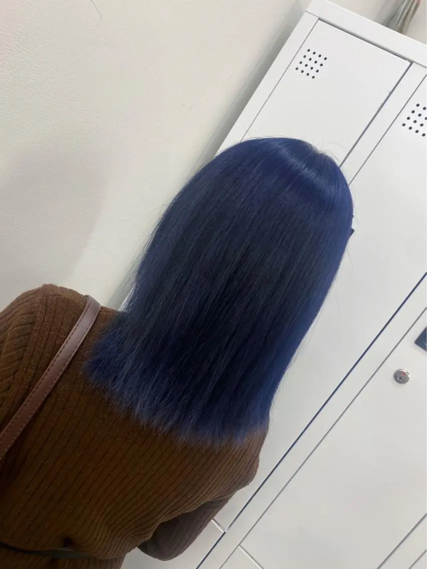 ミディアム カラー カット ヘアカラー トリートメント Sherry大国町 HIKARUのヘアスタイル