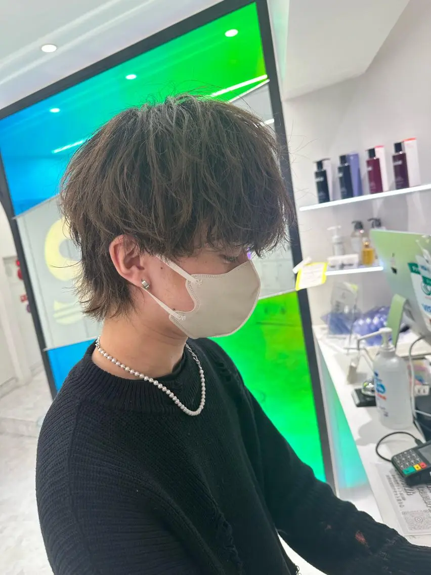 ショート メンズ ダブルカラー｜ なおき｜池袋美容師のヘアスタイル