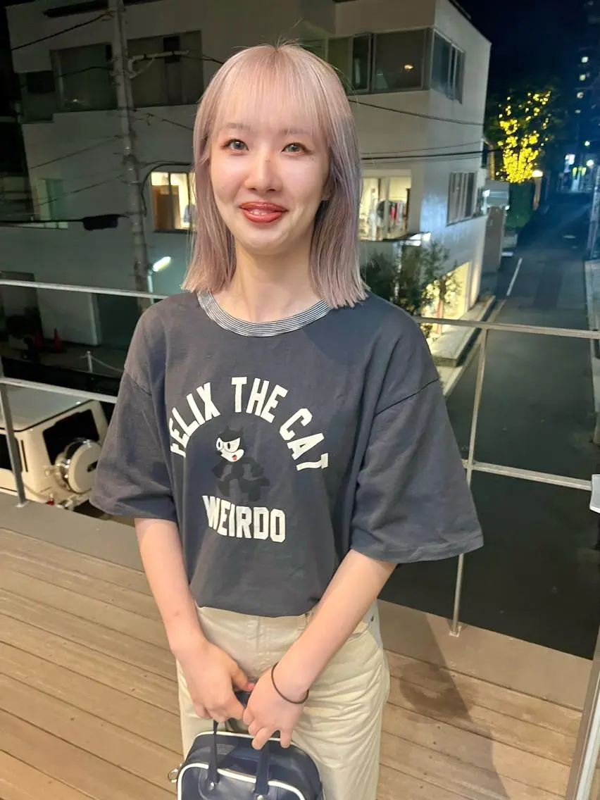 ミディアム カラー カット ヘアカラー トリートメント sakoda shunkiのヘアスタイル