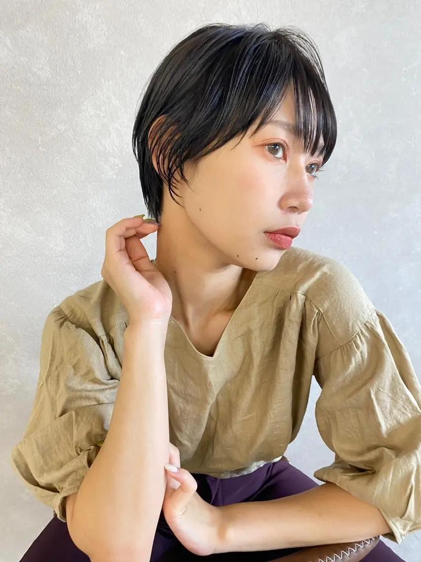 ショート カラー ショートヘア レイヤー/似合わせ TAKUYAのヘアスタイル