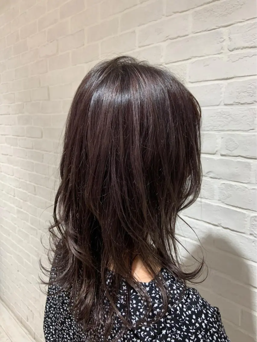 ロング カラー ブリーチ ブリーチなしカラー バイオレットカラー TELA HAIR 幕張本郷店 澤田のヘアスタイル