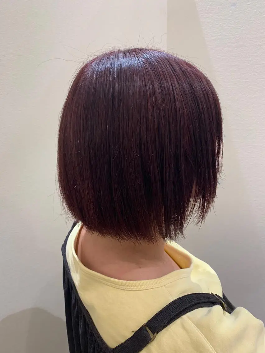 ミディアム カラー ブラウンカラー ピンクカラー ピンクブラウン 🍓おかだ ゆい🍓のヘアスタイル