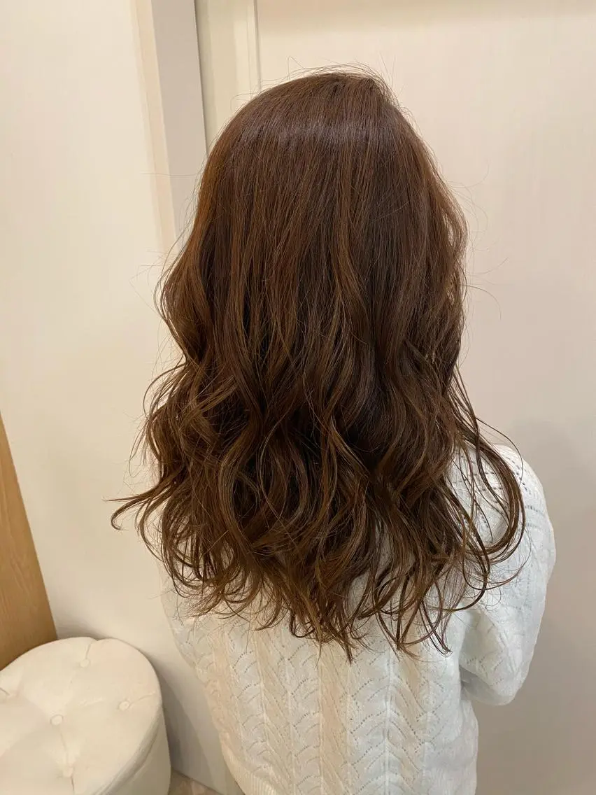 カラー アッシュ アッシュブラウン ブラウンカラー 🌿レイヤー/ブリー チ/🌿‬JINのヘアスタイル