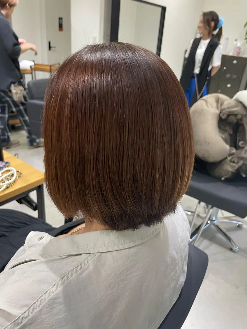 ミディアム 髪質改善 縮毛矯正 anB Bのヘアスタイル