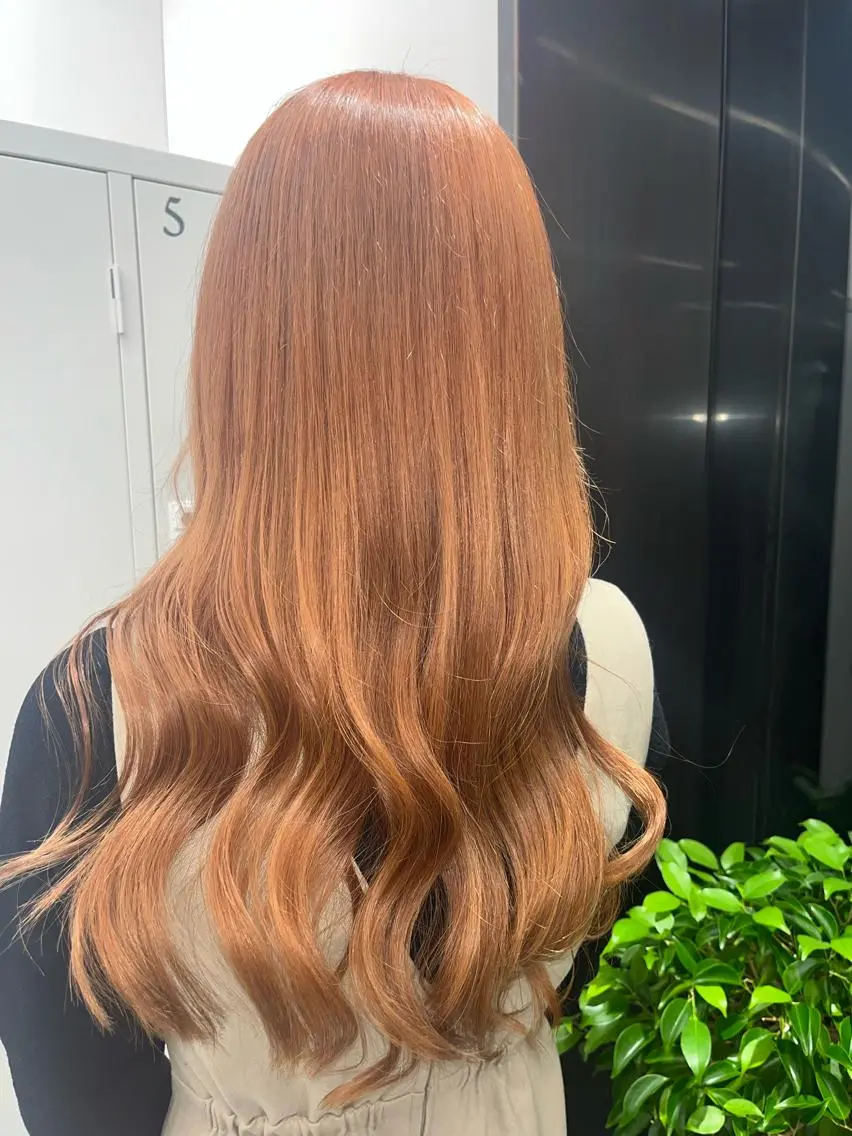 ロング カラー ヘアカラー トリートメント ヘアセット 🎀透明感 カラー🎀ミズキのヘアスタイル