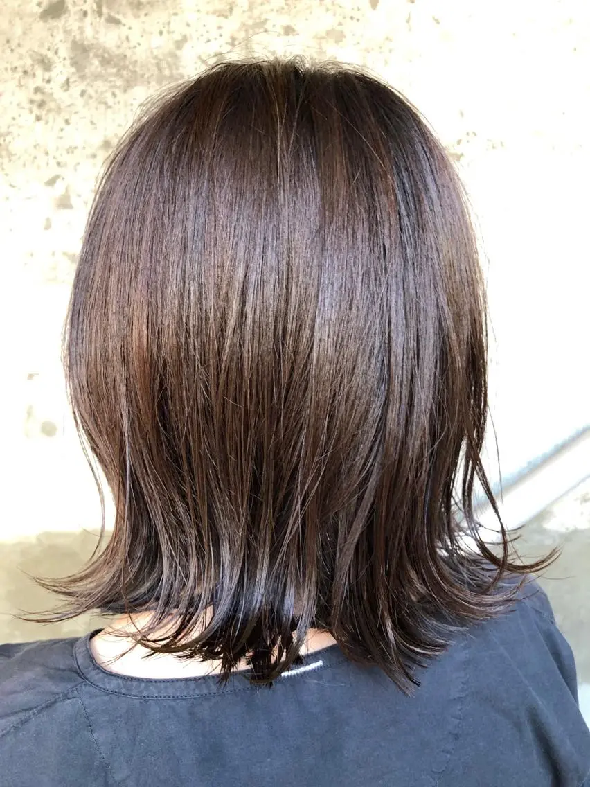 ミディアム カラー カット ヘアカラー 滝田 陽一のヘアスタイル