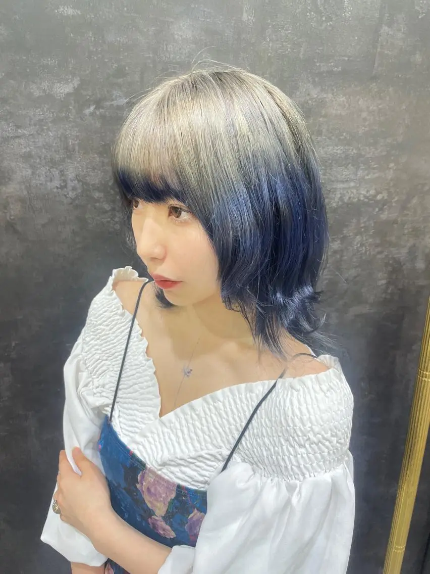 ミディアム カラー ダブルカラー Hina🧵/恵比寿 中目黒/透明感カラーのヘアスタイル