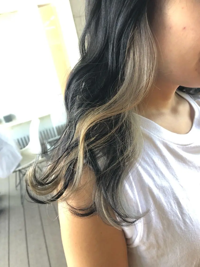 セミロング ヘアカラー 八谷 将平のヘアスタイル