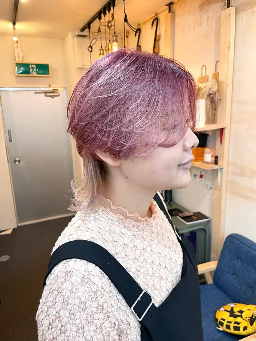 ショート カラー ブリーチ デザインカラー カット ヘアカラー トリートメント 水素トリートメント/ 髪質改善/ナカノメのヘアスタイル