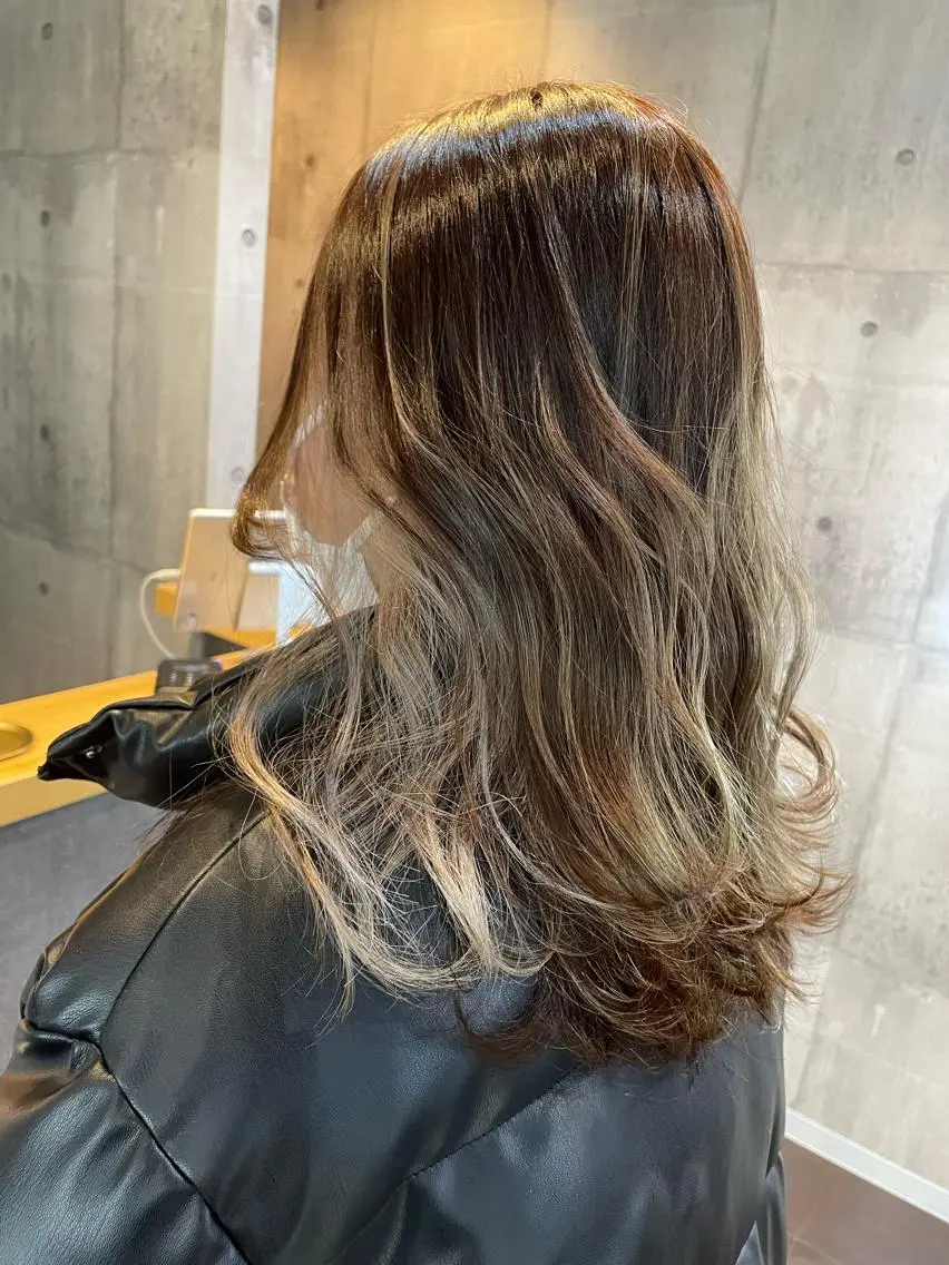 セミロング カラー パーマ ヘアアレンジ メンズ キッズ ネイル マツエク・マツパ アイブロウ 北千住10分 肥高　壮汰のヘアスタイル
