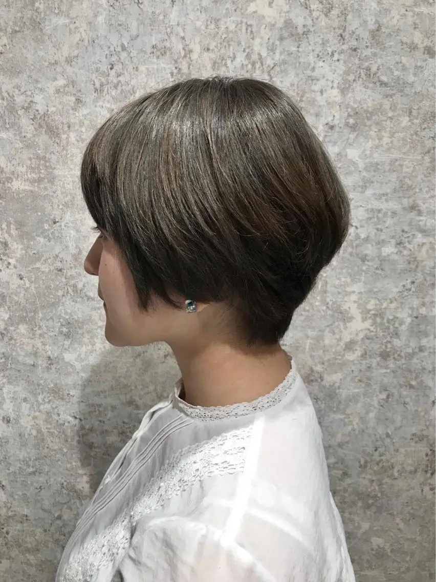 ショート カラー ショートボブ ボブ ショートヘア Blanco Color&Careのヘアスタイル