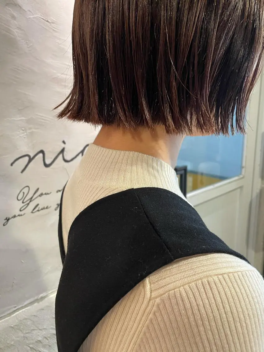 ミディアム カット ayane⭐️ボブ・ ショート・パーマのヘアスタイル