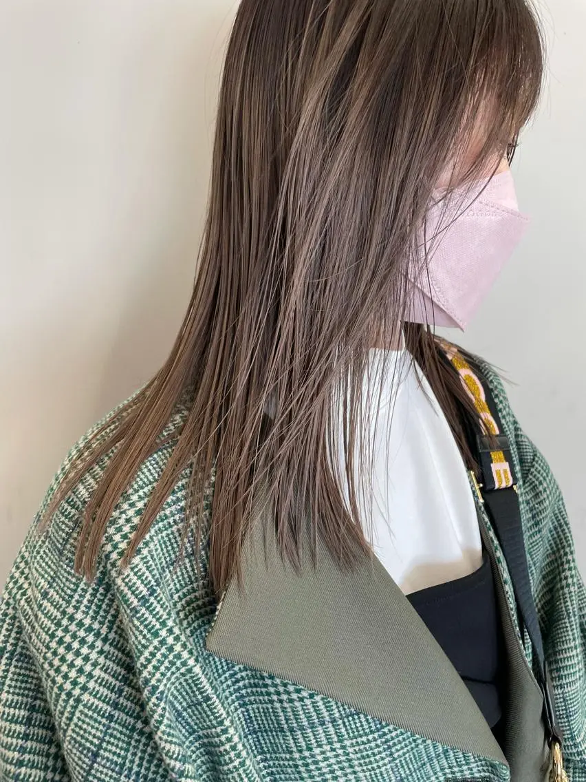 セミロング カラー ヘアカラー トリートメント 関 京磨のヘアスタイル
