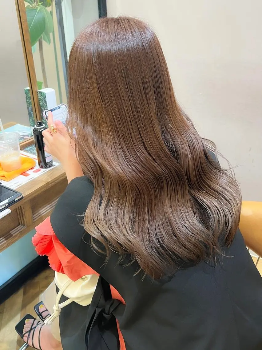 セミロング カラー カット ヘアカラー 縮毛矯正 トリートメント 🇰🇷韓国レイヤー 錦糸町【北山謙三】のヘアスタイル