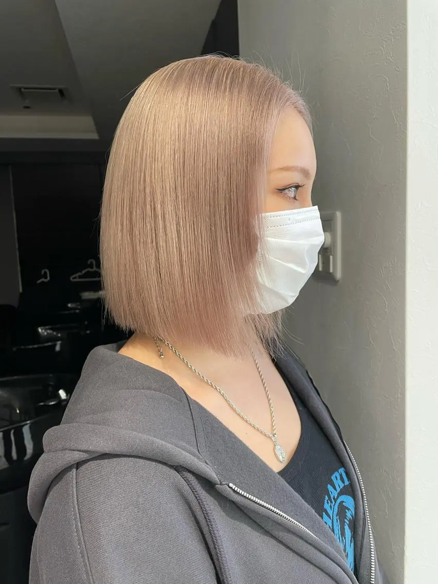 カラー ヘアカラー 艶髪ハイトーンカラー kana♡のヘアスタイル