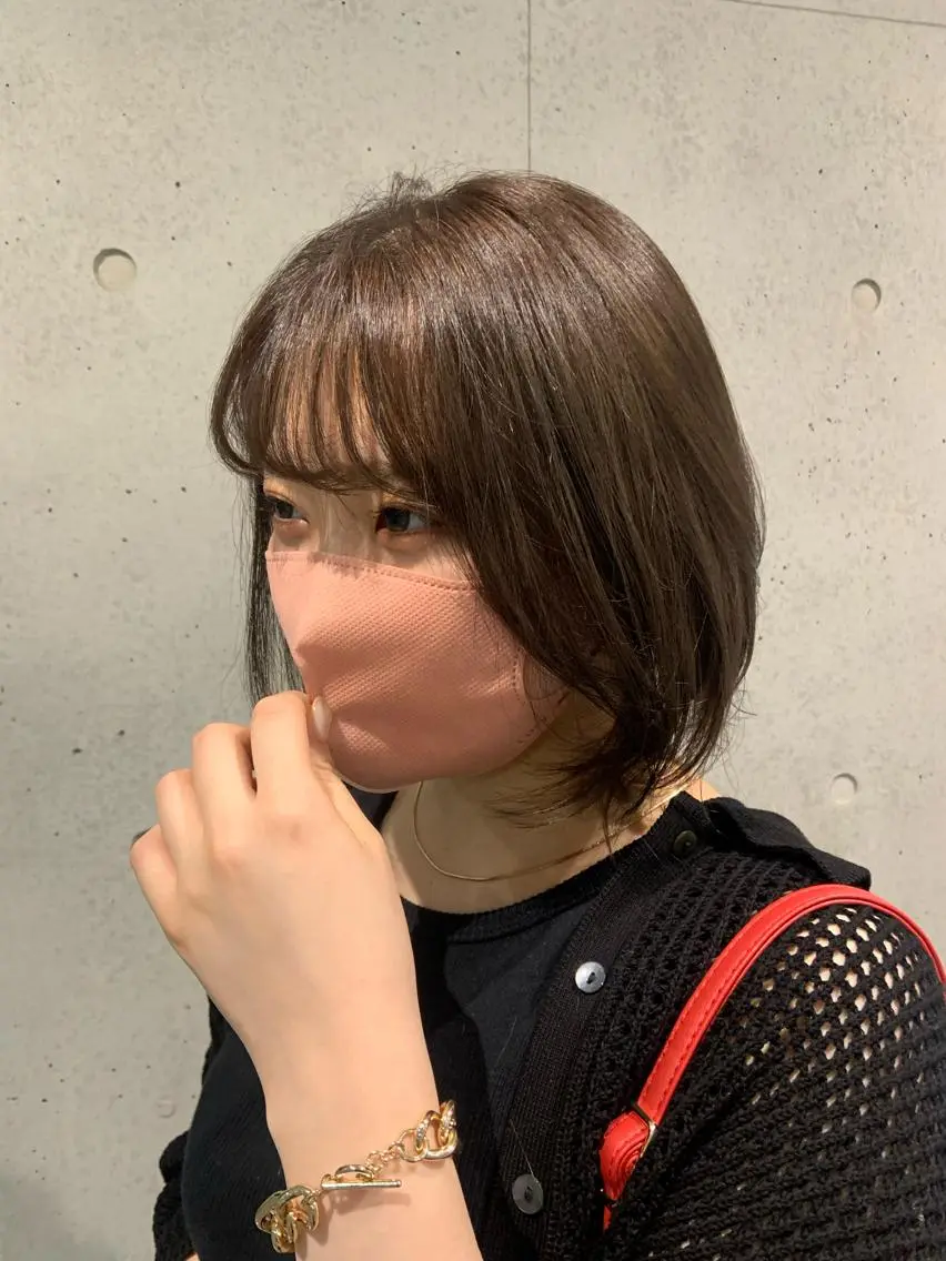 ショート カラー アッシュ アッシュグレー 透明感カラー ボブ ヘアカラー トリートメント アニメ髪・ウルフ🦇 樋口莉夏のヘアスタイル