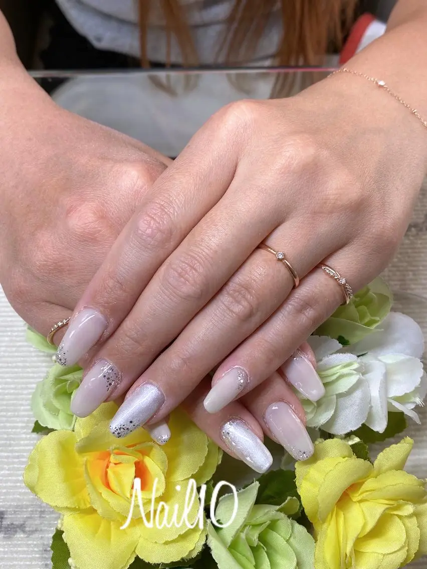 ネイル ラメ(グリッター) ラメグラデーション ハンドネイル Nail10 Kakoのネイルデザイン