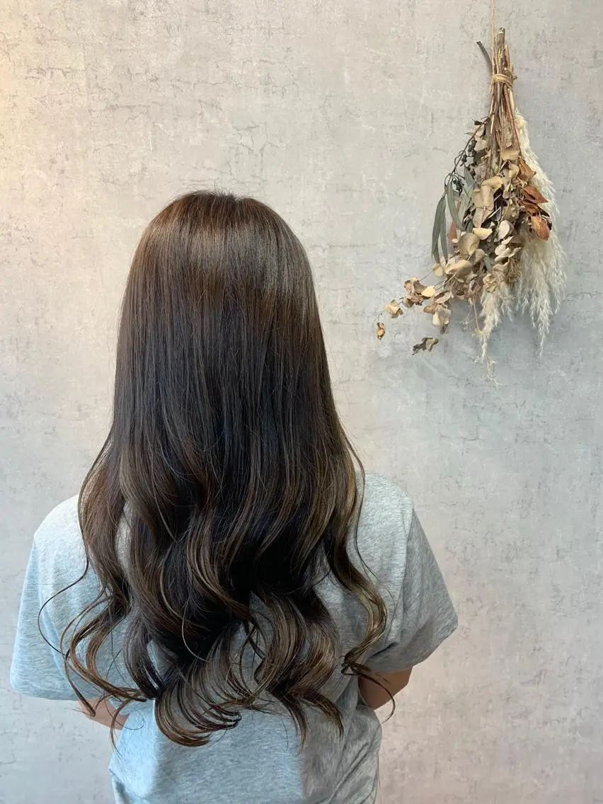 カラー 大島 千怜のヘアスタイル